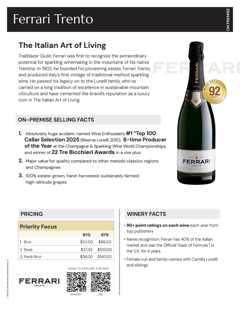Ferrari Fact Sheet: On Premise