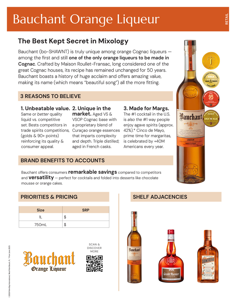 Bauchant Fact Sheet Retail (Blank Pricing)