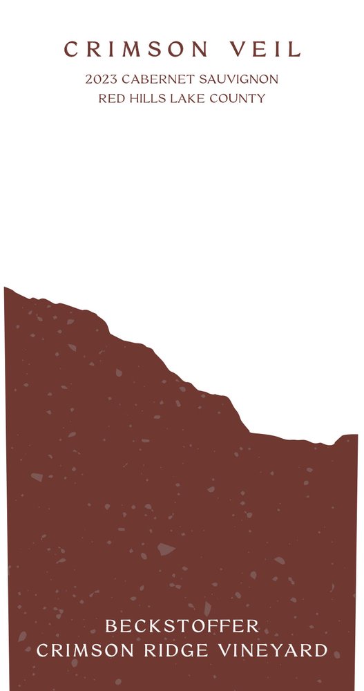 Beckstoffer Crimson Ridge Vineyard Crimson Veil Beckstoffer Crimson Ridge Vineyard Cabernet Sauvignon 2023 - Front Label