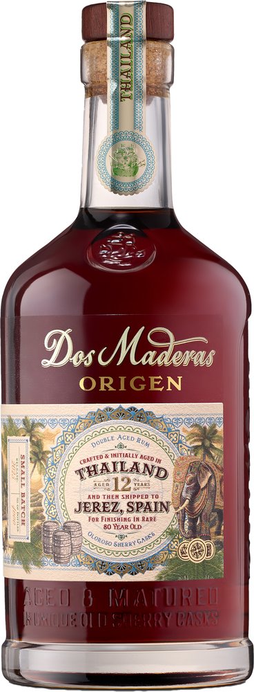 Dos Maderas Rum Origen Thailand - Front Image