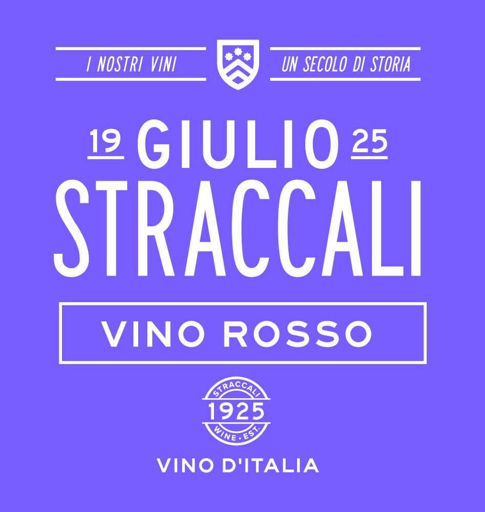 Giulio Straccali Vino Rosso - Front Label