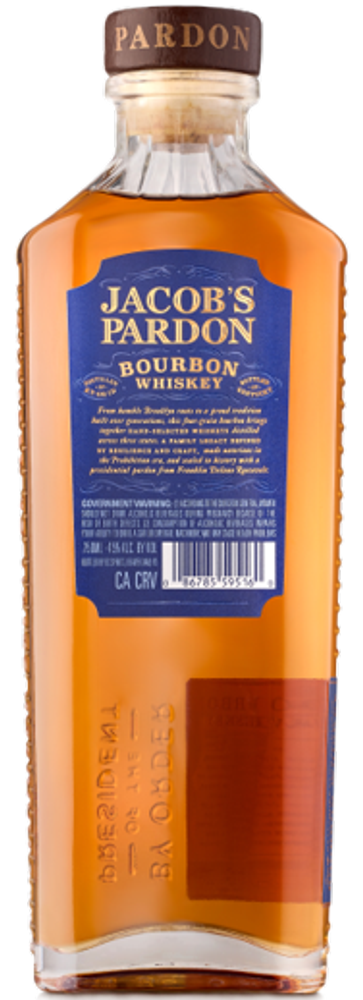 Jacob's Pardon Bourbon NV - Back Image