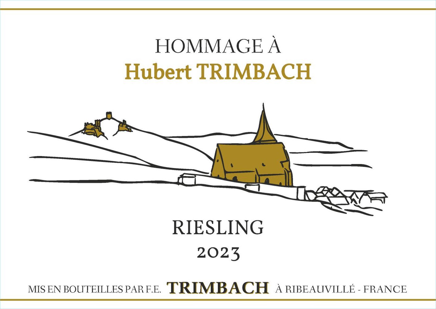 Maison Trimbach Riesling Hommage a Hubert Trimbach 2023 - Front Label