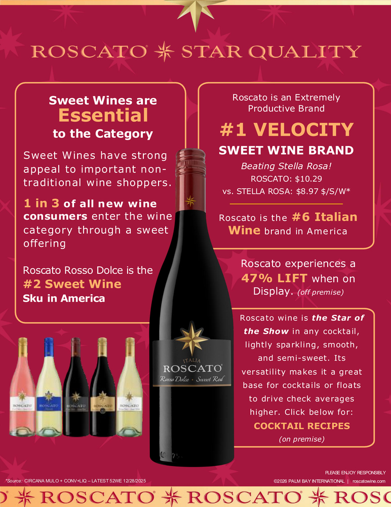 Roscato Brand 1 Page Sell Sheet