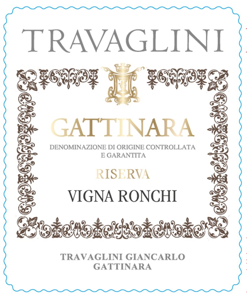 Travaglini Gattinara Riserva Vigna Ronchi DOCG 2019 - Front Label