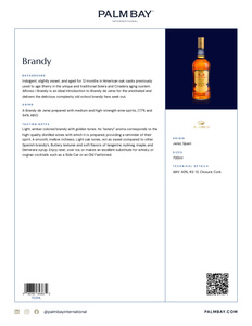 Alfonso I Brandy - Tech Sheet