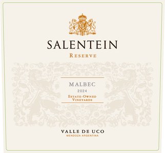Bodegas Salentein Reserve Malbec 2024 - Front Label