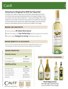 Cavit Retail Sell Sheet