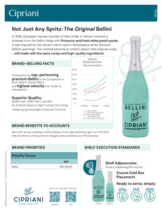Cipriani Retail Sell Sheet