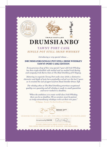 Drumshanbo Irish Whiskey Tawny Port Cask