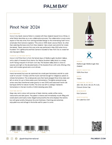 Invivo X, SJP Pinot Noir 2024 - Tech Sheet