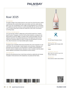 Invivo X, SJP Rosé 2025 - Tech Sheet