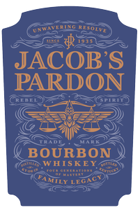 Jacob's Pardon Bourbon NV - Front Label