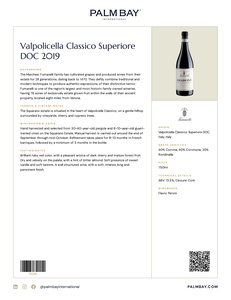Marchesi Fumanelli Valpolicella Classico Superiore DOC 2019 - Tech Sheet