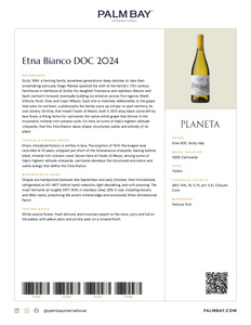Planeta Etna Bianco DOC 2024 - Tech Sheet