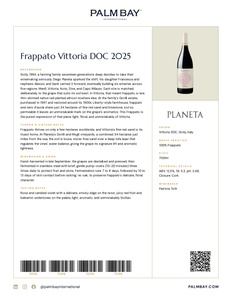 Planeta Frappato Vittoria DOC 2025 - Tech Sheet