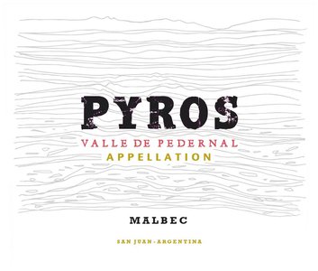 Pyros Appellation Malbec 2020 - Front Label