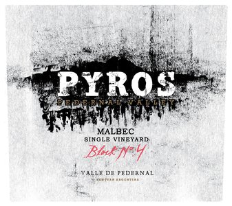 Pyros Single Block 4 Malbec 2014 - Front Label