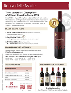 Rocca delle Macìe Retail Sell Sheet