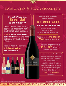 Roscato Brand 1 Page Sell Sheet