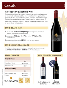 Roscato Retail Sell Sheet