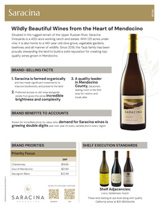 Saracina Retail Sell Sheet