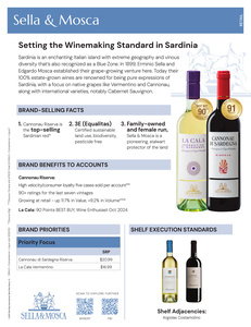 Sella & Mosca Retail Sell Sheet
