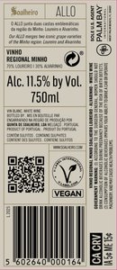 Soalheiro ALLO Loureiro Alvarinho 2025 - Back Label