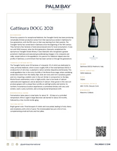 Travaglini Gattinara DOCG 2021 - Tech Sheet