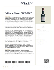 Travaglini Gattinara Riserva DOCG 2020 - Tech Sheet