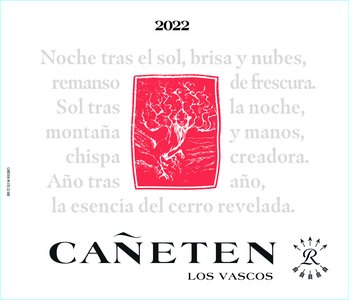 Viña Los Vascos Cañeten 2022 - Front Label